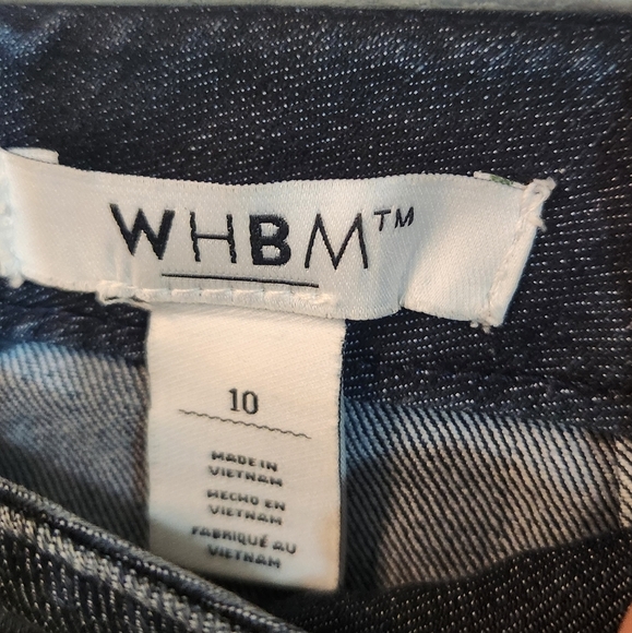 White House Black Market Denim Blue Midi Dress Size 10 - Picture 5 of 8